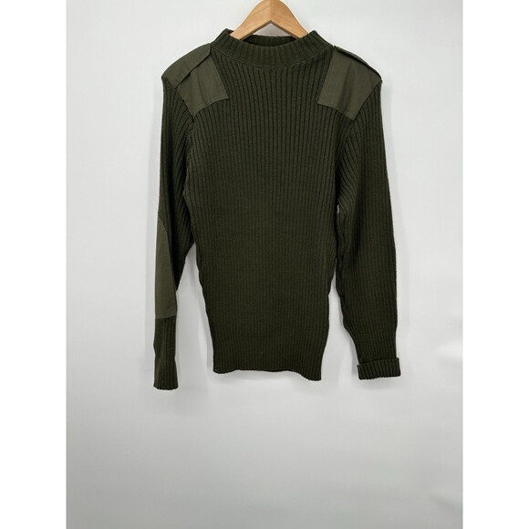 Mitts Nitts Sweaters - Military Sweater Mens  S Green Wool Commando Mitts Nitts saylor collectio Army